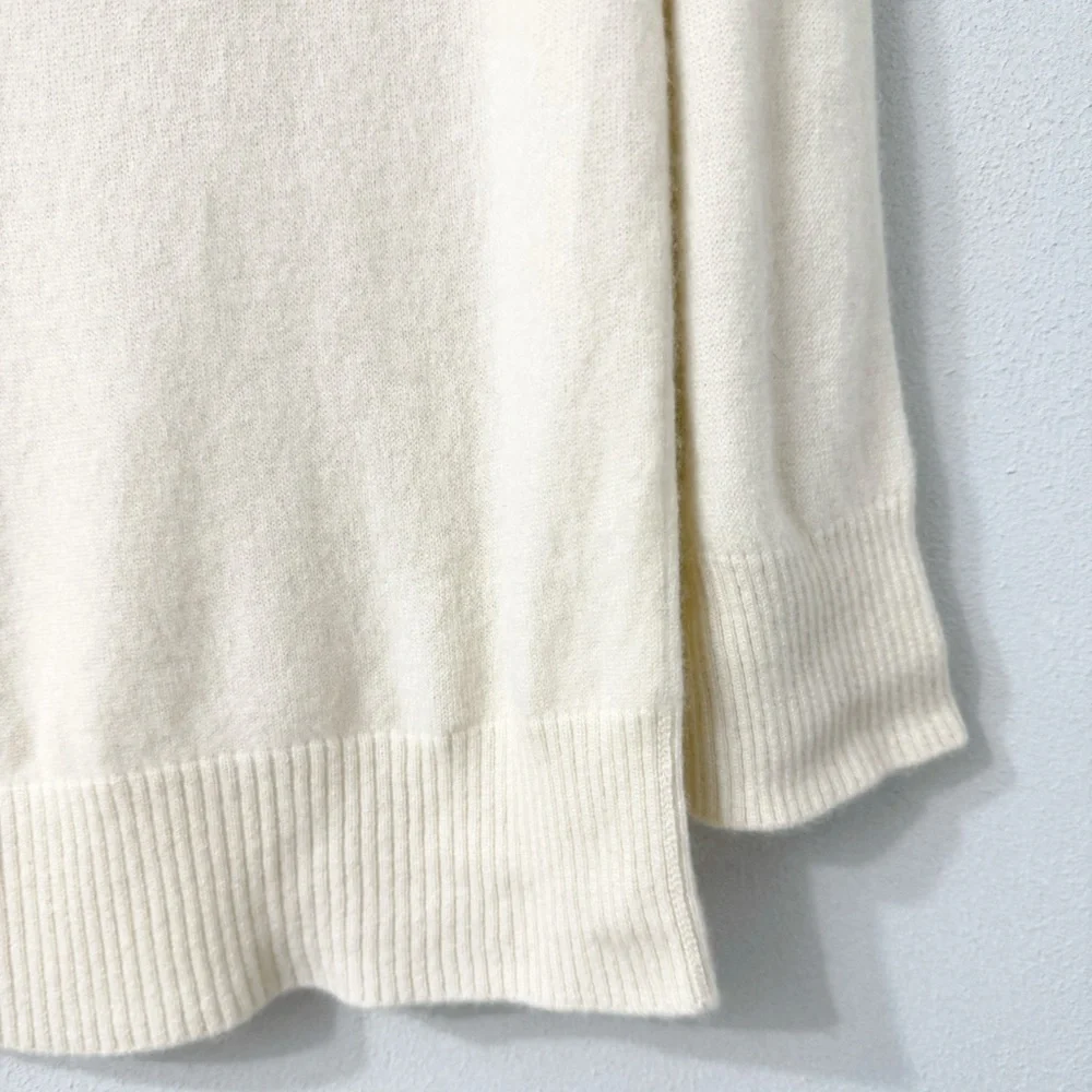 Valerie Steven’s Cashmere 2 Ply Cream Sweater Size XL - Picture 12 of 13